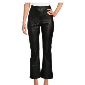 Commando Pants Large Faux Leather Flare Black